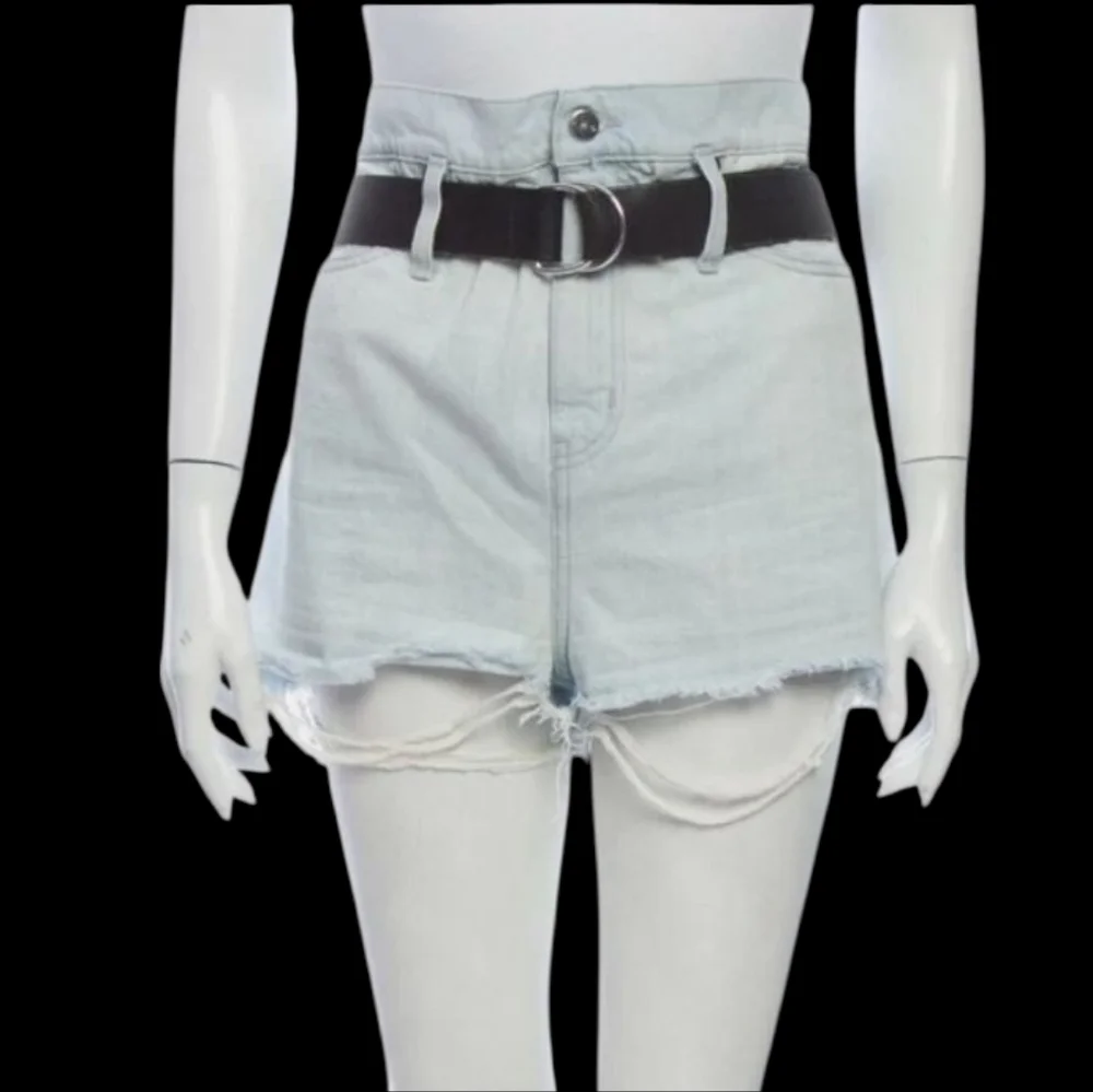 IRO Jeans Distressed Shorts Sz 26